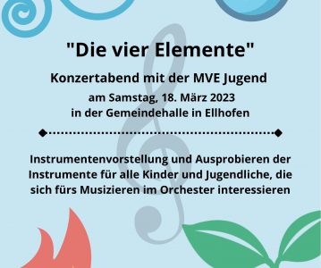 „Die vier Elemente“ – Konzert des Jugendorchesters