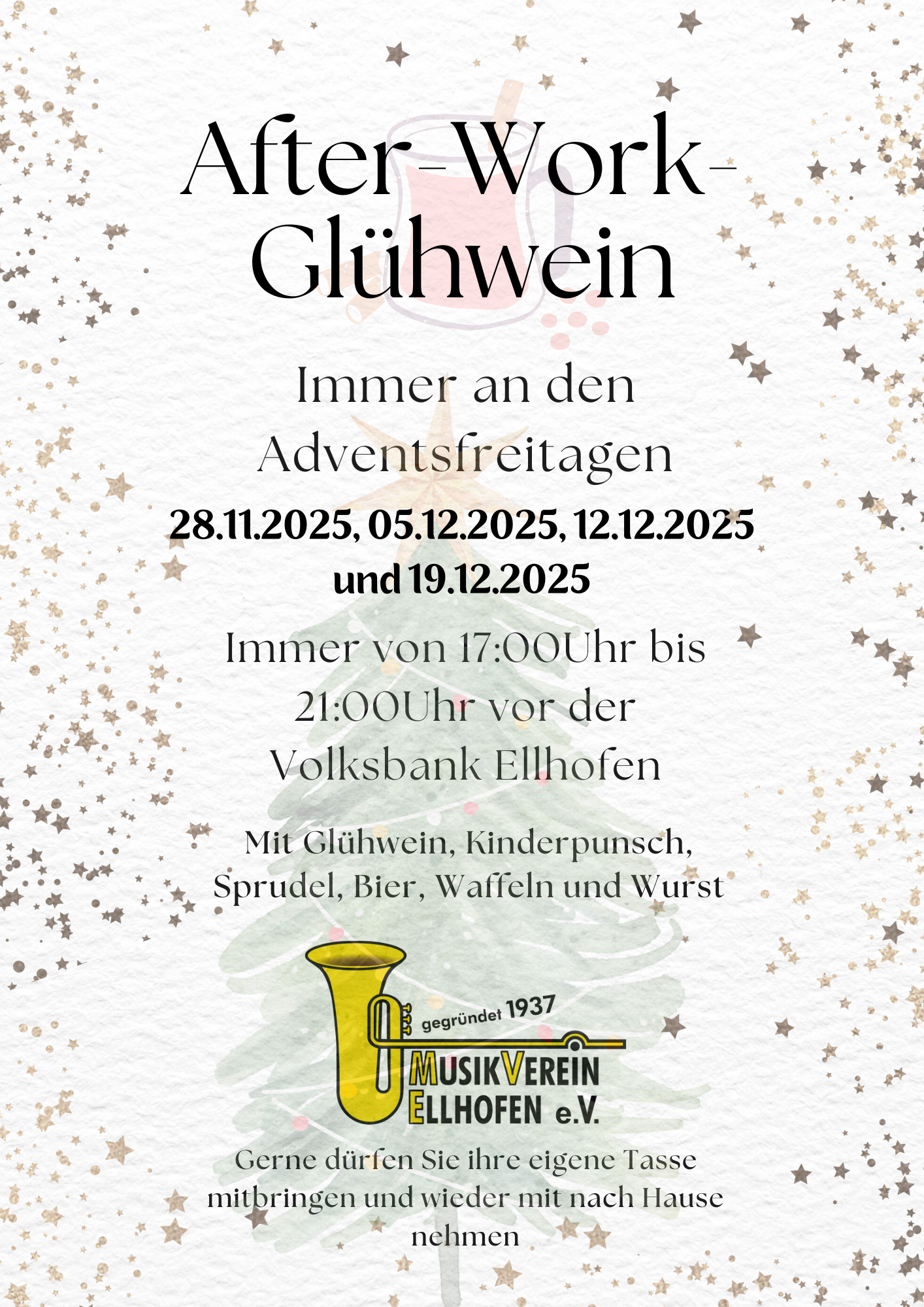 After-Work-Glühwein des Musikvereins Ellhofen