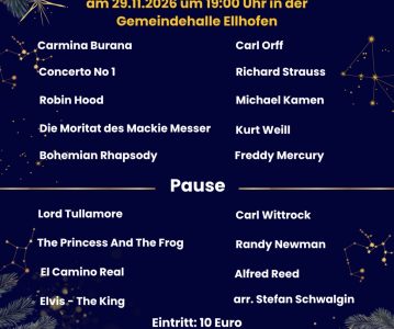 Royal Music – Ein festlicher Konzertabend des MVE am 1. Advent