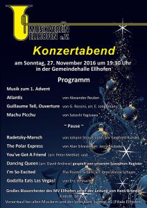 Jahreskonzert Großes Blasorchester 2016